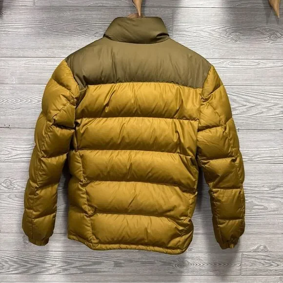 Eddie Bauer Men's EB650 Duck Down Puffer Jacket Size S Brown Full Zip Pockets - Picture 2 of 9